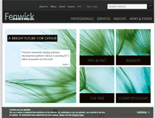 Tablet Screenshot of fenwick.com